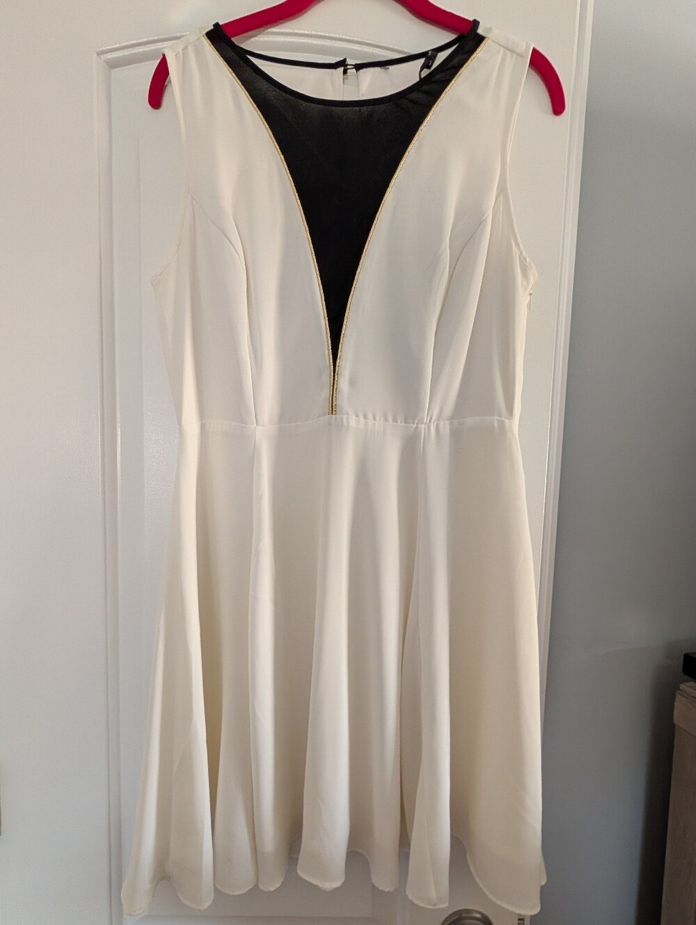 Express Women's White A-Line Dress Size 10